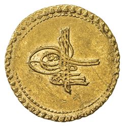 EGYPT: Ahmed III, 1703-1730, AV eshrefi (sultani) (3.45g), Misr, AH1115. VF-EF