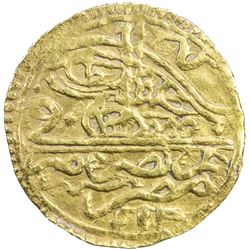 EGYPT: Mustafa IV, 1807-1808, AV zeri mahbub (2.37g), Misr, AH1222 year 1. VF