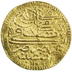 TURKEY: Mustafa II, 1695-1703, AR ashrafi (esrefi) (3.46g), Kostantiniye, AH1106. VF