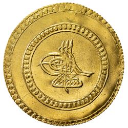 TURKEY: Mustafa III, 1757-1774, AV 3 altin (9.66g), Islambul, AH1171 year 9. VF-EF