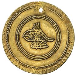 TURKEY: Abdul Hamid I, 1774-1789, AV 1 1/2 altin (5.12g), Islambul, AH1187 year 1. VF-EF