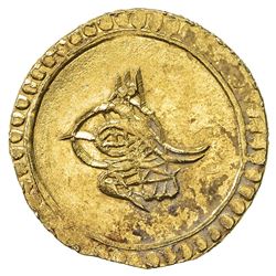 TURKEY: Selim III, 1789-1807, AV sultani (altin) (3.45g), Islambul, AH1203 year 19. EF-AU