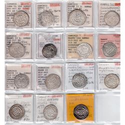 SAMANID: LOT of 15 silver dirhams