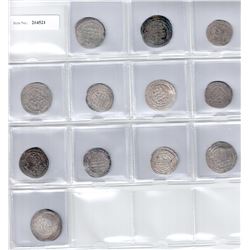 BUWAYHID: LOT of 12 silver dirhams