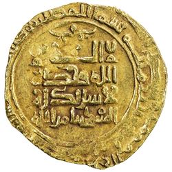 GREAT SELJUQ: Arslan Arghu, 1093-1097, AV dinar (2.98g), Nishapur, AH486. F-VF