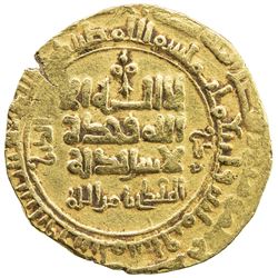 GREAT SELJUQ: Barkiyaruq, 1093-1105, AV dinar (5.89g), Nishapur, AH486. VF-EF