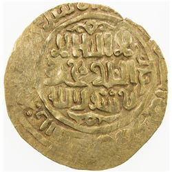 GREAT MONGOLS: temp. Chingiz Khan, 1206-1227, AV dinar (4.71g), NM, AH61(8). VF-EF