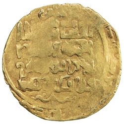 GREAT MONGOLS: Anonymous, ca. 1220s or slightly later, AV dinar (4.52g), NM/MM, ND. F