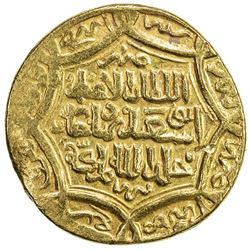 ILKHAN: Abu Sa'id, 1316-1335, AV dinar (8.54g), Tabriz, AH734. VF
