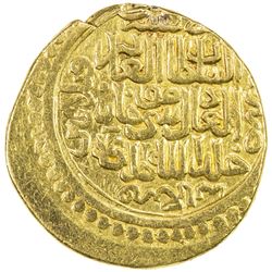 ILKHAN: Musa Khan, 1336-1337, AV dinar (8.28g) (Tabriz), AH736. VF
