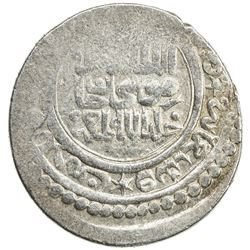 ILKHAN: Musa Khan, 1336-1337, AR 2 dirhams (2.86g), Baghdad, AH73(7). VF