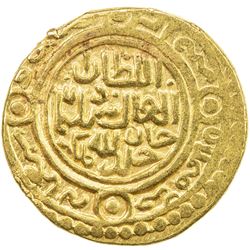 ILKHAN: Sulayman, 1339-1346, AV dinar (4.44g), Hamadan, AH740. VF-EF