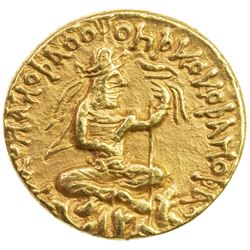 KUSHAN: Huvishka, ca. 155-187, AV dinar (7.97g). VF-EF