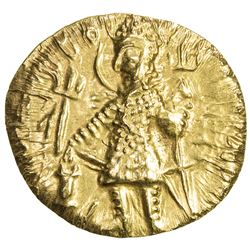 KUSHAN: Vasu Deva I, ca. 191-230+, AV dinar (8.00g). AU