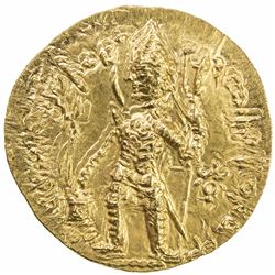 KUSHAN: Vasu Deva I, ca. 191-230+, AV dinar (8.02g). AU