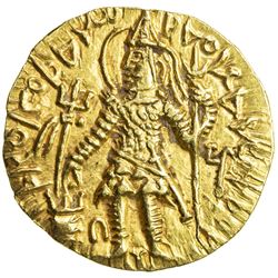 KUSHAN: Kanishka II, ca. 226-240, AV dinar (7.82g). EF-AU