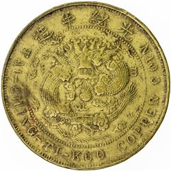 KIANGSU: Kuang Hsu, 1875-1908, brass 20 cash, CD1906. VF-EF