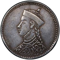 TIBET: AR 1/4 rupee, Chengdu mint, ND (1904-12). PCGS EF45