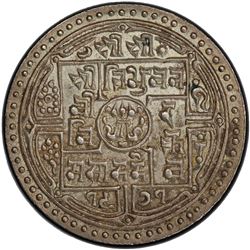 NEPAL: Tribhuvira Vir Vikram, 1911-1950, AR 4 mohars, VS1971. PCGS MS63