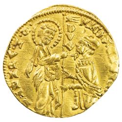 VENICE: Michele Steno, 1400-1413, AV ducato (3.56g), ND, Paol-p. 38, 1, Fr-1230, Biaggi-2858, AU