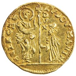 VENICE: Lodovico Manin, 1789-1797, AV zecchino (3.48g), ND. EF