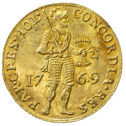 HOLLAND: Dutch Republic, AV ducat (3.46g), Holland, 1769. EF
