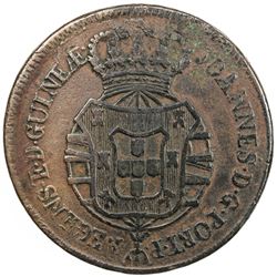 ANGOLA: Joao, as Prince Regent, 1799-1816, AE 2 macutas, 1816. F-VF