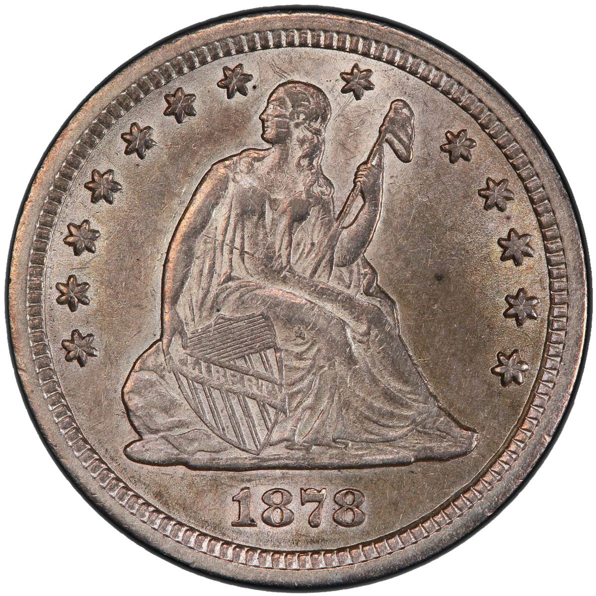 UNITED STATES 25 Cents 1878 CC Stephen Album Rare Coins united-states-25-cents-1878-cc-stephen-album-rare-coins