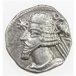 PARTHIAN KINGDOM: Phraates IV, c. 38-2 BC, AR drachm (4.03g), Rhagae. VF