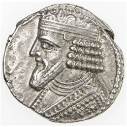 PARTHIAN KINGDOM: Gotarzes II, AD 40-51, AR tetradrachm (14.63g), Seleukeia on the Tigris, SE362. VF