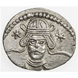 PARTHIAN KINGDOM: Vonones II, AD 51, AR drachm (3.55g), Ekbatana. EF