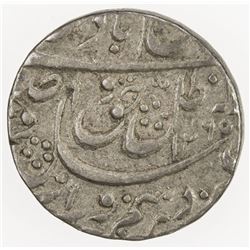 AWADH: Wajid Ali Shah, 1847-1856, AR 1/4 rupee (2.77g), Lucknow, AH1265. VF
