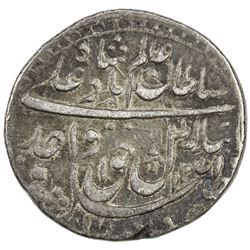 AWADH: Wajid Ali Shah, 1847-1856, AR 1/2 rupee (5.54g), Lucknow, AH1271 year 9. VF