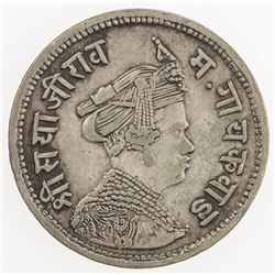 BARODA: Sivaji Rao III, 1875-1938, AR 1/2 rupee (5.70g), VS1948. VF