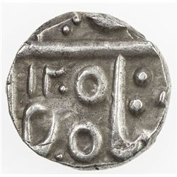 INDORE: AR 1/4 rupee (2.78g), Maheshwar, AH1205. EF