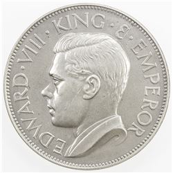 CEYLON: Edward VIII, 1936, AR crown, 1936. UNC