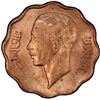 Image 1 : IRAQ: Ghazi I, 1933-1939, AE 4 fils, 1938/AH1357. PCGS MS64