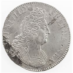 FRANCE: Louis XIV, 1643-1715, AR ecu, 1705-A. EF