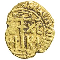 SICILY: Roger (Ruggero) II, as King, 1130-1354, AV tari (1.32g) (Messina), AH54x. VF