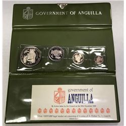 ANGUILLA: British Territory, AR proof set, 1970. PF