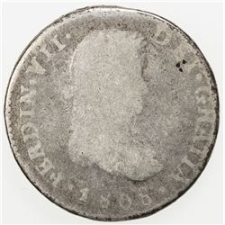 GUATEMALA: Fernando VII, 1808-1821, AR real, 1808-NG. Fa