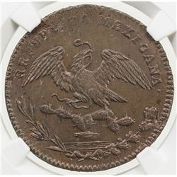 MEXICO: Republic, AE 1/4 real, 1830-Mo