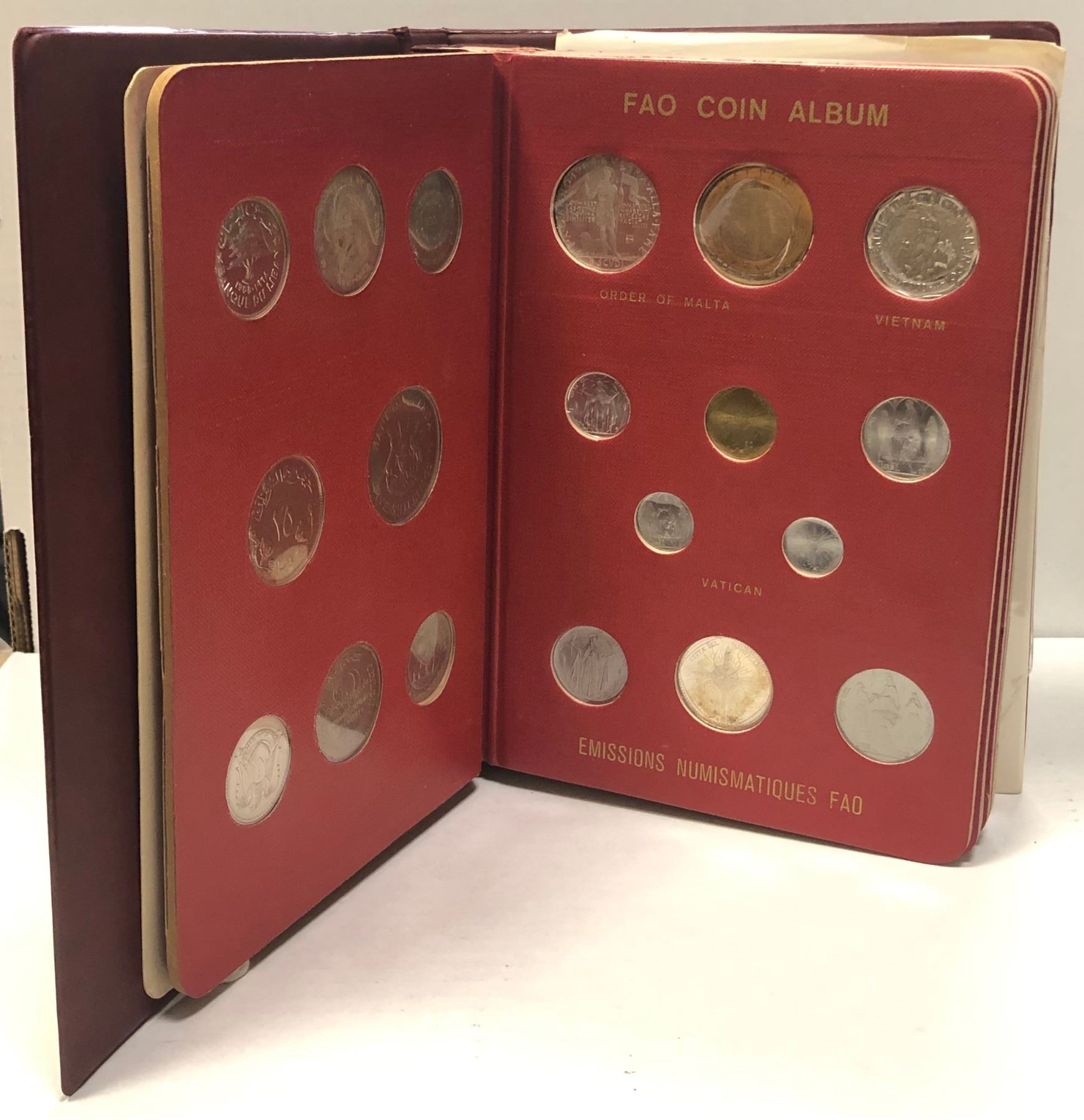 WORLDWIDE LOT of 52 total coins; FAO coin set of 52 uncirculated coins