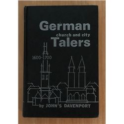 Davenport, John S. German Church and City Talers, 1600-1700