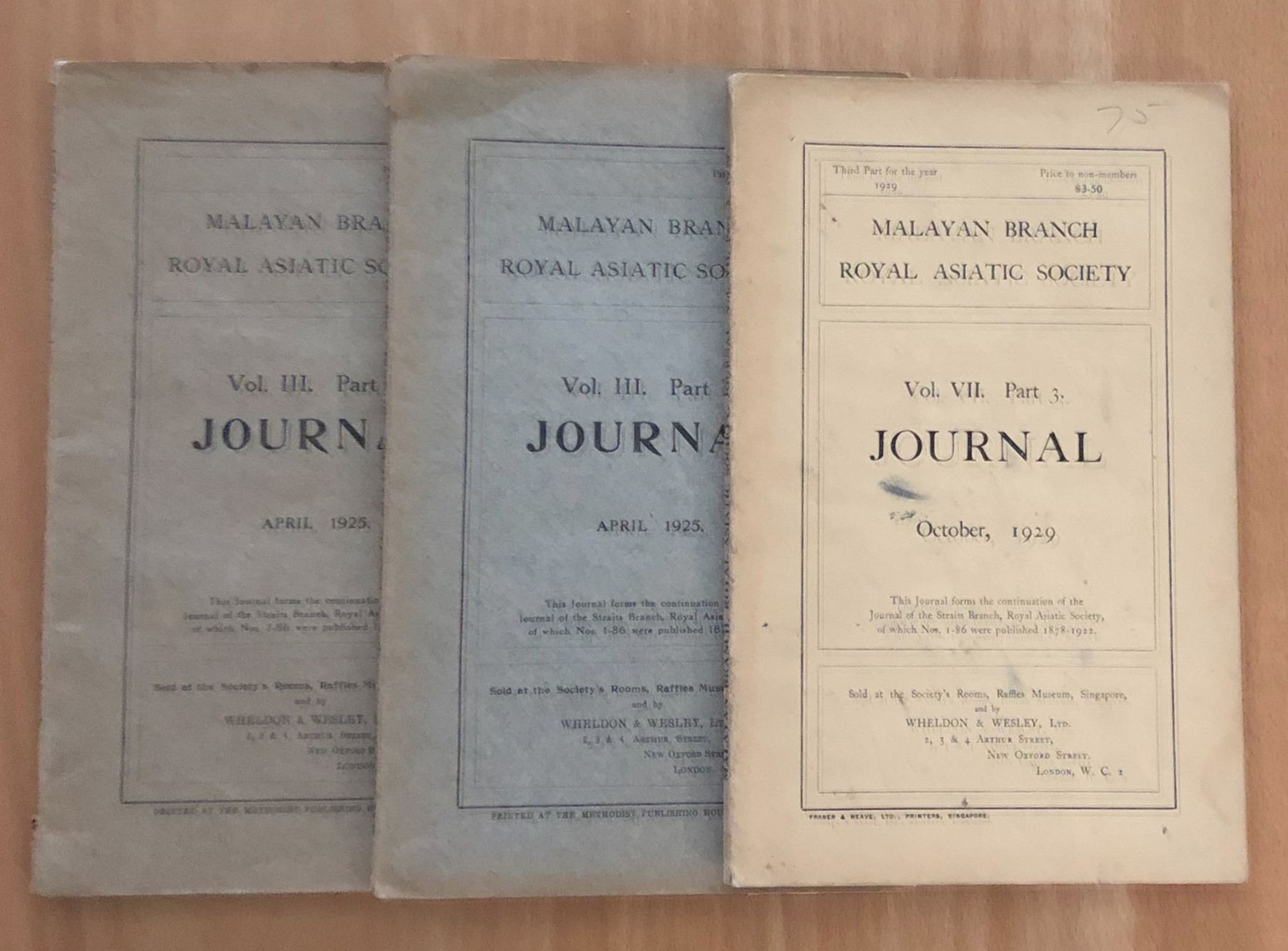 Royal Asiatic Society. Journals