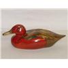 Image 1 : 10 1/2" CINNAMON TEAL DUCK DECOY SIGNED