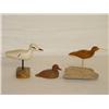 Image 1 : (3) DIFFERENT MINIATURE SHOREBIRDS & DU