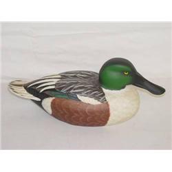 14" SHOVEL HEAD DRAKE DUCK DECOY SIGNED