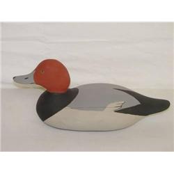 14" RED HEAD DUCK DECOY
