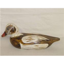 12" OLD SQUAW DUCK DECOY SIGNED R.J. PL